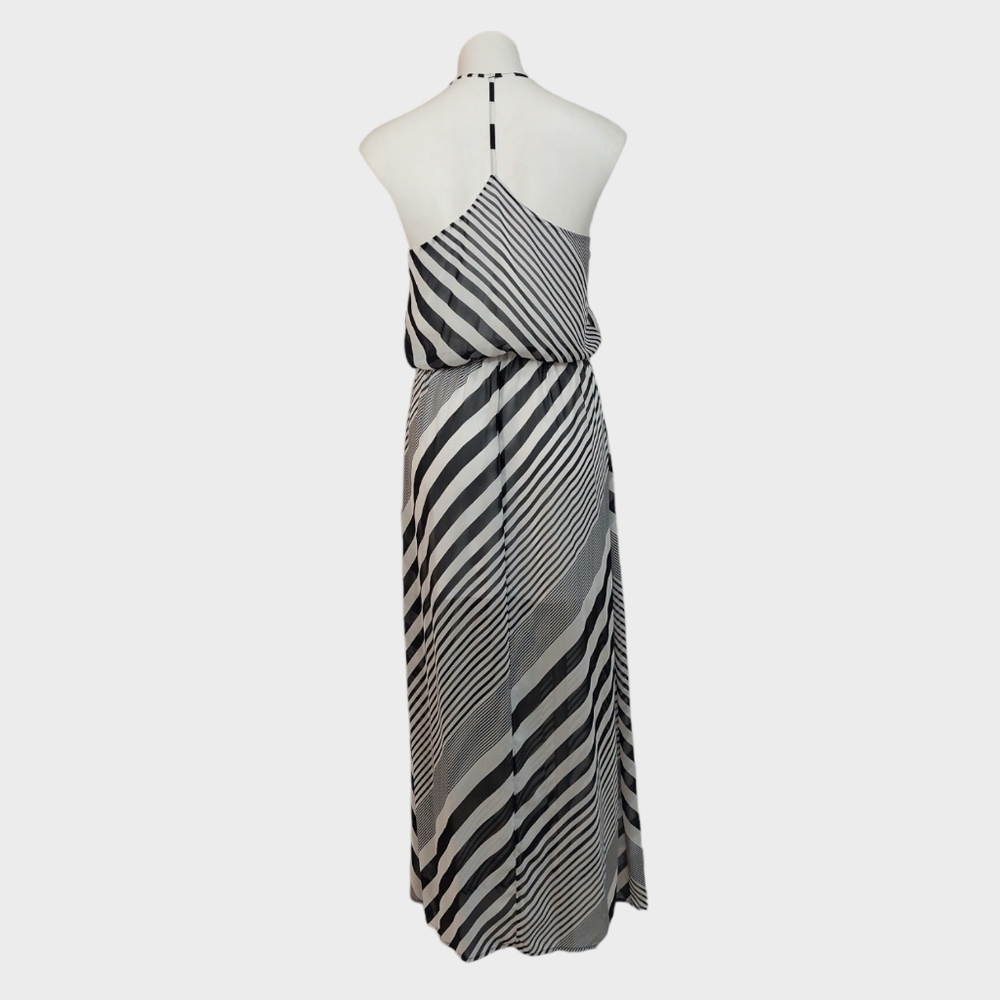 Arden B Striped Halter Maxi Dress Women's Sz Small Summer Casual - Picture 6 of 7